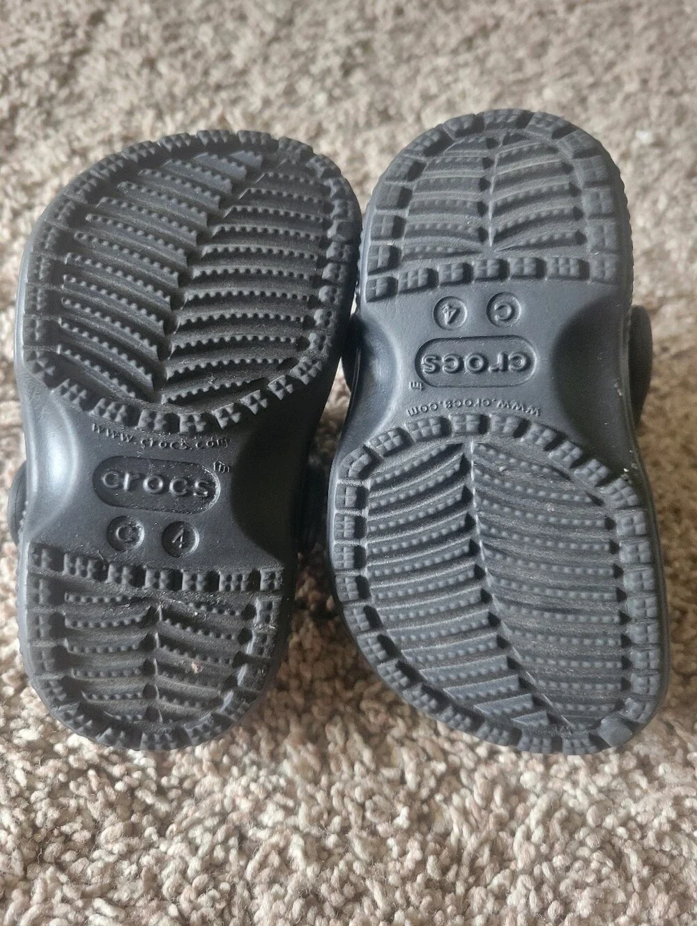 Crocs Black Size C4 Infant Shoes